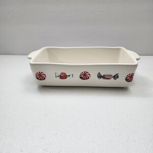 Rae Dunn Merry Christmas Peppermint Candy Loaf Pan 2019